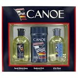 CANOE by Dana - Gift Set -- 4 oz Cologne Spray +4 oz After Shave + 3.5 oz Deodorant for Men