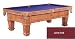 Gulliver Solid Maple 8 foot Pool Table - Honey Finish - Wine Felt