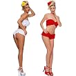 2Pc Rumba Ruffle Tube Top And Hot Pants Set