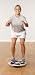 Increase or decrease difficulty of the wobble board by raising or lowering the height.