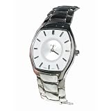 Geneva Platinum Mens White Dial Watch by Geneva
