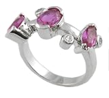 Sterling Silver Oval Cut Fashion CZ Ring