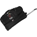 Denco Sports Luggage Miami Heat 27" Rolling Drop Bottom Duffel (Black)