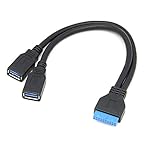 Caxico USB 3.0 型女性 20 Pin ボックス ヘッダー スロット アダプター