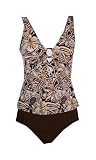 It Figures! Tummy Thinner Collection Tribal Print Tankini Swimsuit RETAIL VALUE $110