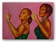 Sisters of AKA by Fred Mathews 24"x18" Art Print Poster African-American