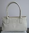 Kate Spade Leather Punched Noel Maddox Bag Satchel Talc