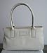 Kate Spade Leather Punched Noel Maddox Bag Satchel Talc