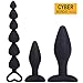 LILER Anal Plug Prostate Massager for Relaxation - Body Safe Silicone - Best for Men, Women or Couples (Black)