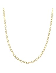 14 Karat Gold over Sterling Silver 2.8-mm Textured Filo Link Chain (18 Inch)