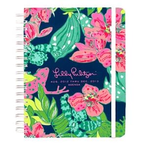 2012-2013 Lilly Pulitzer "SKIP ON IT" Large Agenda / 17 Month Datebook Planner