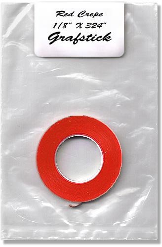 Tape - Single - Crepe - Red - 1 8 Tape - Single - Crepe - Red - 1 8