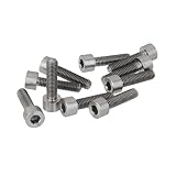 【ノーブランド 品】10個 M5 * 20 チタン 合金 ねじ 六角 キャップ ヘッド ソケット 六角 レンチ ボルト