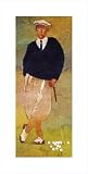 Vintage Male Golfer by Bart Forbes poster print,17.5 in. x 34.2 in.