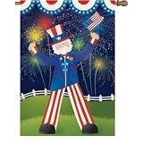 Uncle Sam 4th of July Decorative Flag