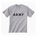 ARMY Short Sleeve T-Shirt - Authentic Military Style Physical Training T-Shirt in gray