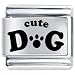 Cute Dog Laser Italian Charm