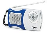 Naxa NX-712 AM/FM Mini Pocket Radio with Built-in Speaker- Blue
