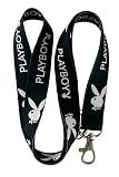 Playboy (Black/White) Lanyard Keychain Holder