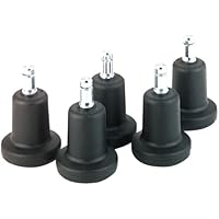 Master Caster 70175 Bell Glidewheel Glides, Black, Five per Set