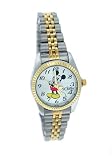 Mickey Mouse deux tons en acier inoxydable bande montre MCK618 des femmes de Disney