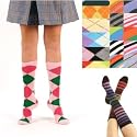 Urban Boundaries Fashion Argyle & Stripe Socks