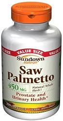 Sundown Naturals Saw Palmetto, 450 mg, Capsules, Value Size, 250 ct.