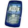 Blackberry Pearl 8110 8120 8130 Swirly Line Cover Silicone Skin Case Phone Protector Cover Blue