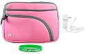 Non-OEM Amazon Kindle DX 9.7 Tri-Pocket Sleeve Case with Home Wall Charger - Pink