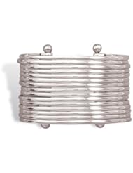 Sterling Silver 15 Band Cuff Bracelet