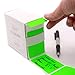 ChromaLabel 2 x 3 Inch Rectangle Labels, High Visibility Color Coded Label, Rectangular Sticker Label - 250 Adhesive Labels per Dispenser Box, Fluorescent Green Stickers