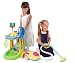 PlayGo 3080 - 10-teiliger Putztrolley mit batteriebetriebenem Staubsauger Haushaltsspielzeug