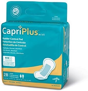 CapriPlus Bladder Control Pads Regular, jExtra Plus and Ultra (Extra Plus 6.5 x 13.5 - BCPADE02 - 168 pads) by CapriPlus