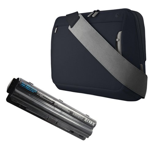 Dell XPS 15 (L502X) Laptop Battery - Premium Powerwarehouse Battery 9 Cell Battery with Belkin Notebook Go-between Bag