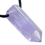 Brazilian Gemstone Lucky Crystal Point Terminated Amethyst Pendant Necklace