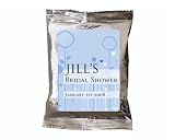 Baby Keepsake: Blue Spring Bulb Design Personalized Hot Cocoa Favors - Unassembled (Set of 24)
