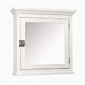 Elite Home Fashions Madison Avenue Collection Mirrored Medicine Cabinet, White