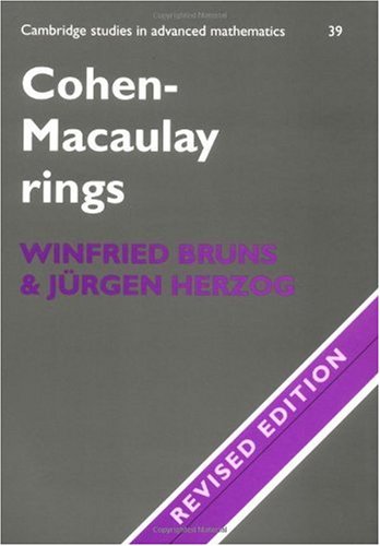 Cohen-Macaulay Rings (Cambridge Studies in Advanced Mathematics)