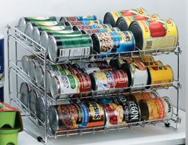 Chrome Pantry Can Goods Rack