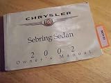 2002 Chrysler Sebring Sedan Owners Manual