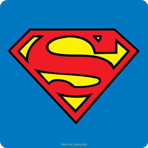  Superman logo single drinks mat/coaster