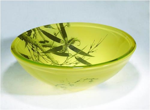 Bathroom Vessel Sink by in Glass