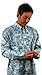 Aqua Design Men Saltwater Vented Long Sleeve Camo Flats Fly Fishing Travel Shirt