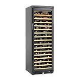 The Wine Enthusiast 166-Bottle Wine Cellar - Black