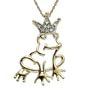 14k Yellow Gold Diamond Frog Prince Pendant (.04 ct)