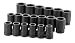 SK 88819 19 Piece 1-Inch Drive 6 Pt Deep Fractional Impact Socket Set