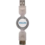 Buy Lighted Retractable A To A USB Cable by Philips