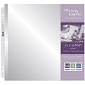 Postbound Page Protectors 12"X12" - 25ct