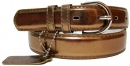 Genuine Leather Women's Dress Belt Basic Colors Bronze