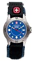 Swiss Army Supplier Wenger Mens Extreme II Watch - Model 70978 Blue Face - Black Stainless Steel Bracelet